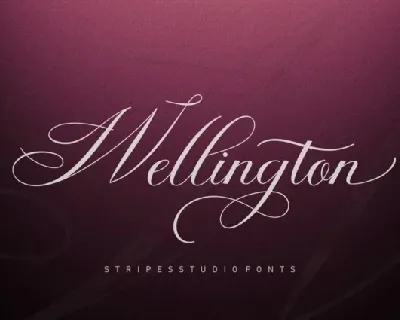 Wellington Script Typeface font