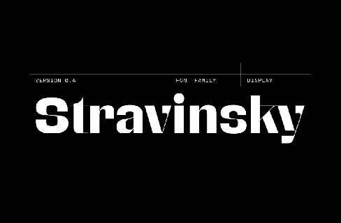 Stravinsky Family font