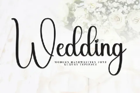 Wedding Handwritten Typeface font