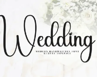 Wedding Handwritten Typeface font