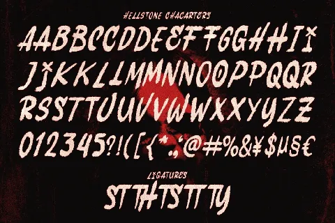 Hellstone DEMO font