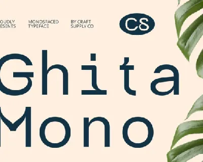 CS Ghita Mono font