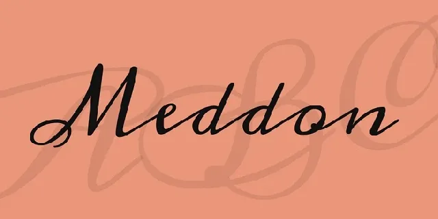 Meddon font