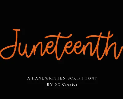 Juneteenth font
