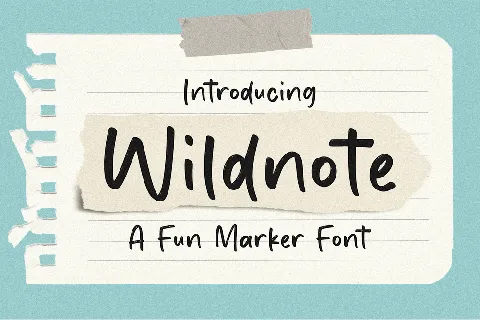 Wildnote font