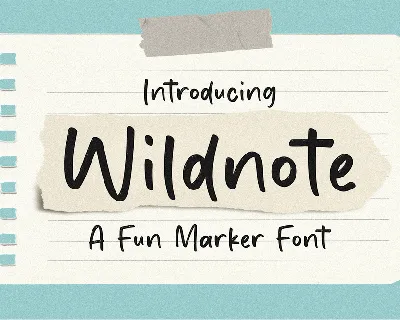 Wildnote font