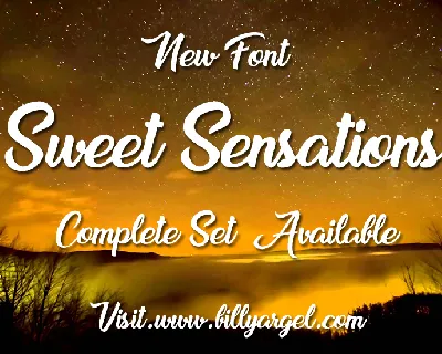 Sweet Sensations Personal Use font