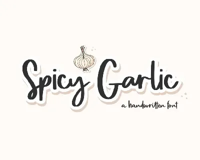 Spicy Garlic font
