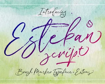 Esteban Script font