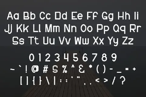 Minimalist Sans Serif font