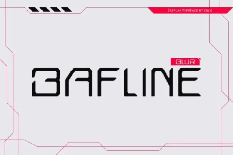 Bafline Blur font