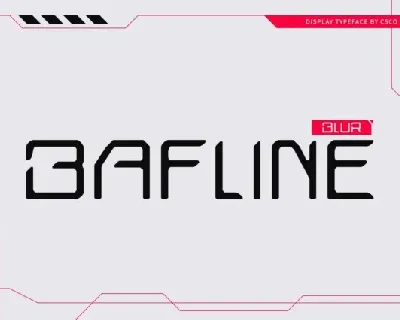 Bafline Blur font