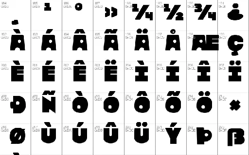 Zounderkite Family font