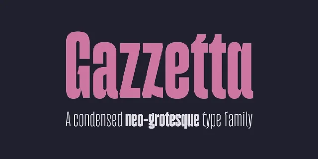Gazzetta font