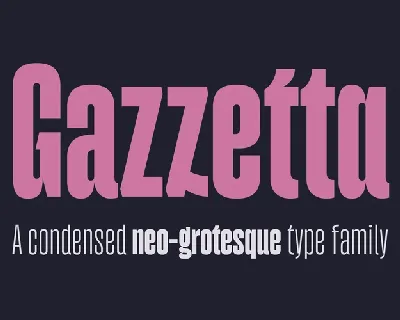 Gazzetta font