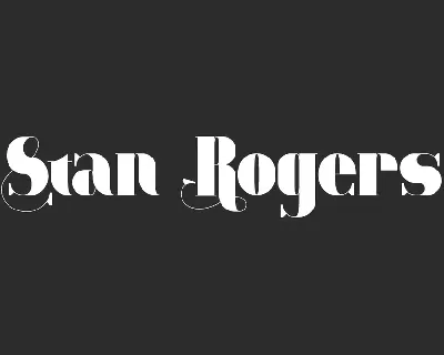 Stan Rogers Demo font