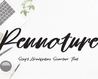 Pennature font