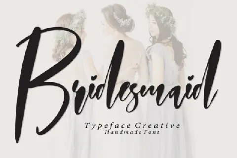 Bridesmaid Script font