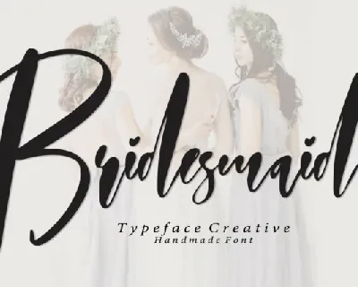 Bridesmaid Script font