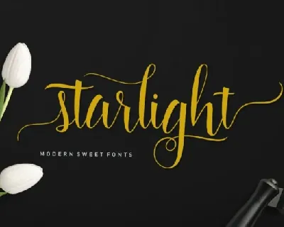 Starlight Calligraphy Typeface font