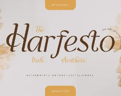 Harfesto font