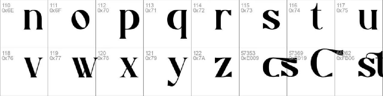 Caustics font