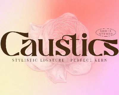 Caustics font