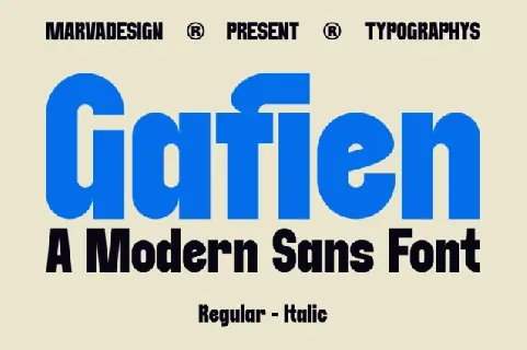 Gafien font