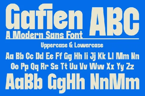 Gafien font