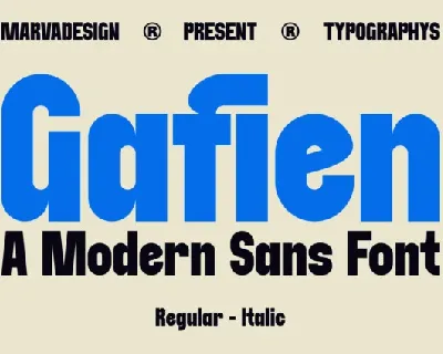 Gafien font