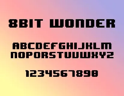 8 Bit Wonder font