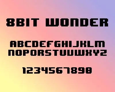 8 Bit Wonder font