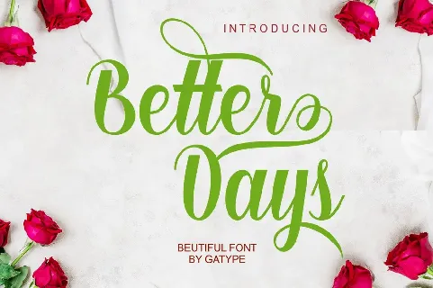 Better Days font