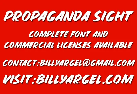 PROPAGANDA SIGHT font