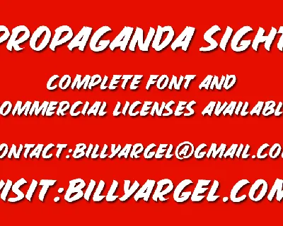 PROPAGANDA SIGHT font