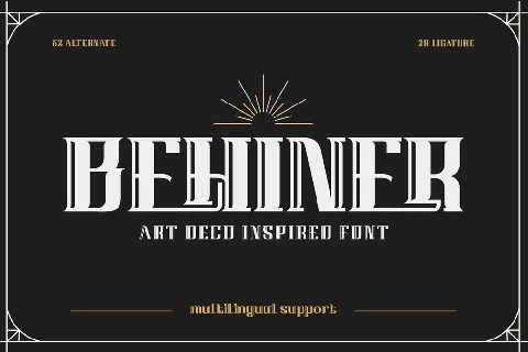 Behiner font