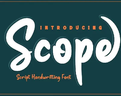 Scope font