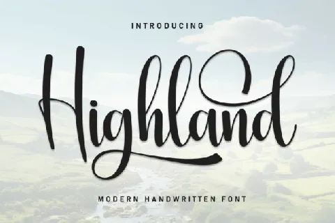 Highland Script Typeface font