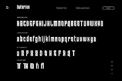 Outerion font