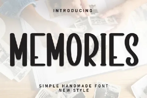 Memories Display font