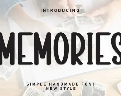 Memories Display font