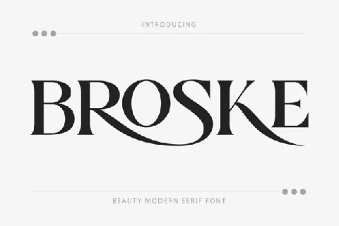 Broske font