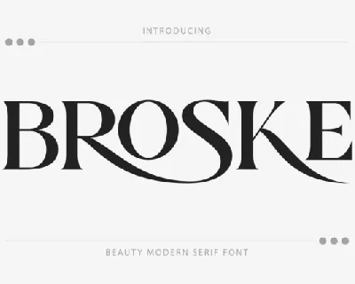 Broske font