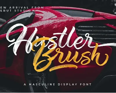 Hustler Brush font