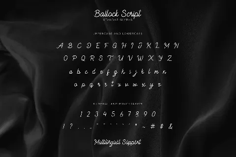 Ballock font