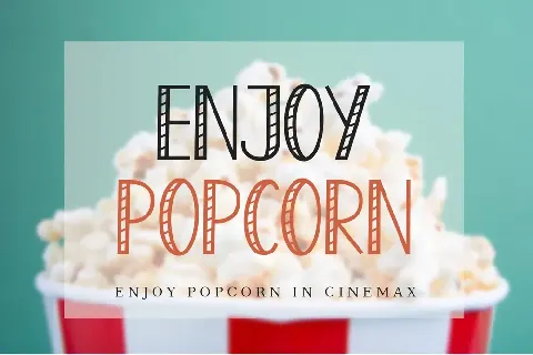 Enjoy Popcorn Bold font