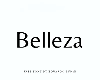 Belleza font