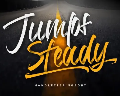 Jumps Steady Calligraphy font