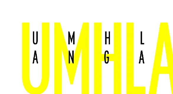 Umhlanga font