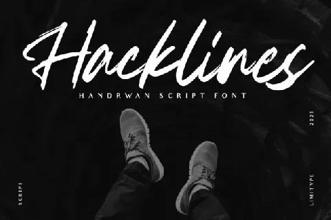 Hacklines font